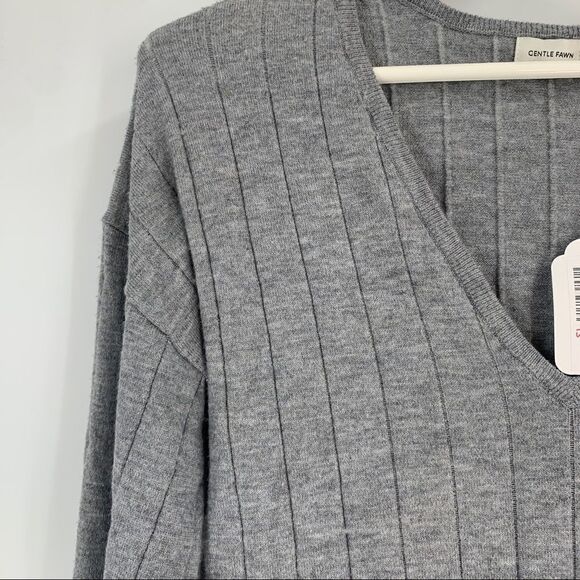 Mercantile “Gentle Fawn “ Aberdeen Sweater Heather Gray XS - Picture 8 of 9